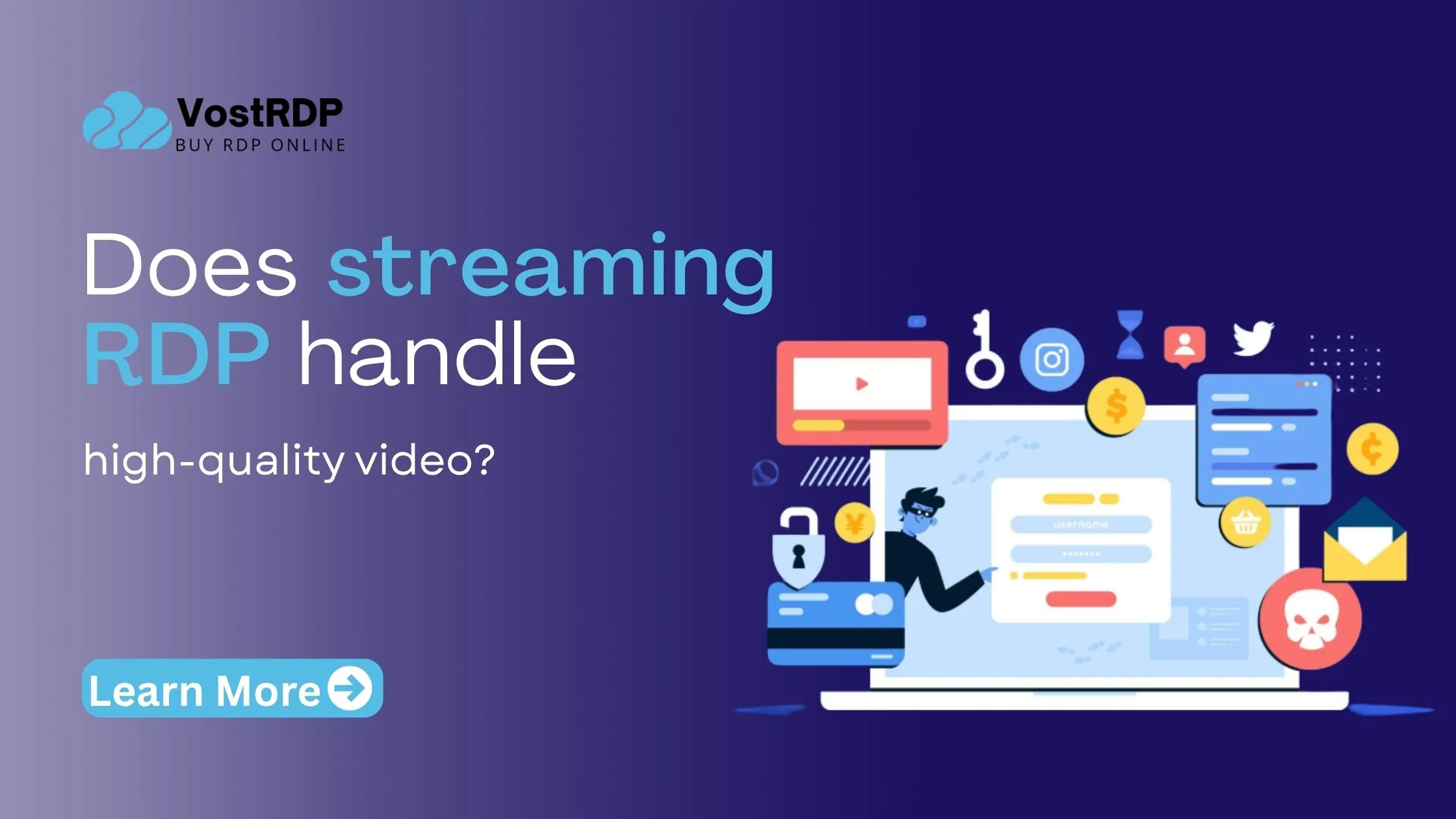 Does streaming RDP handle high-quality video?