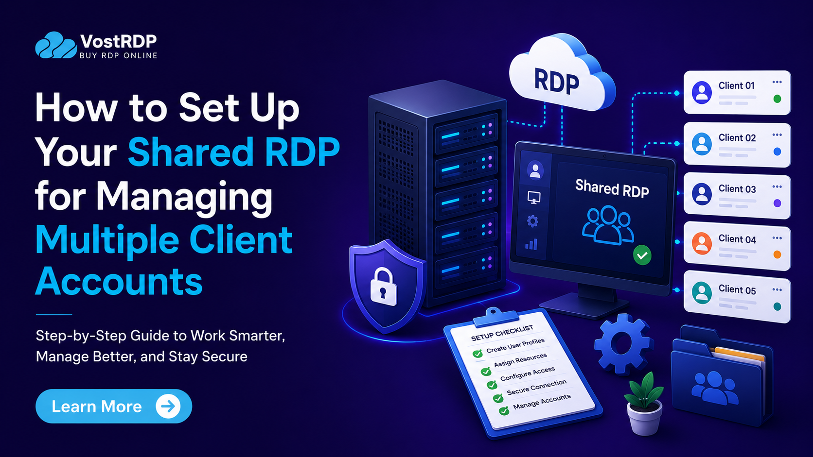 How to Set Up Your Shared RDP for Managing Multiple Client Accounts
